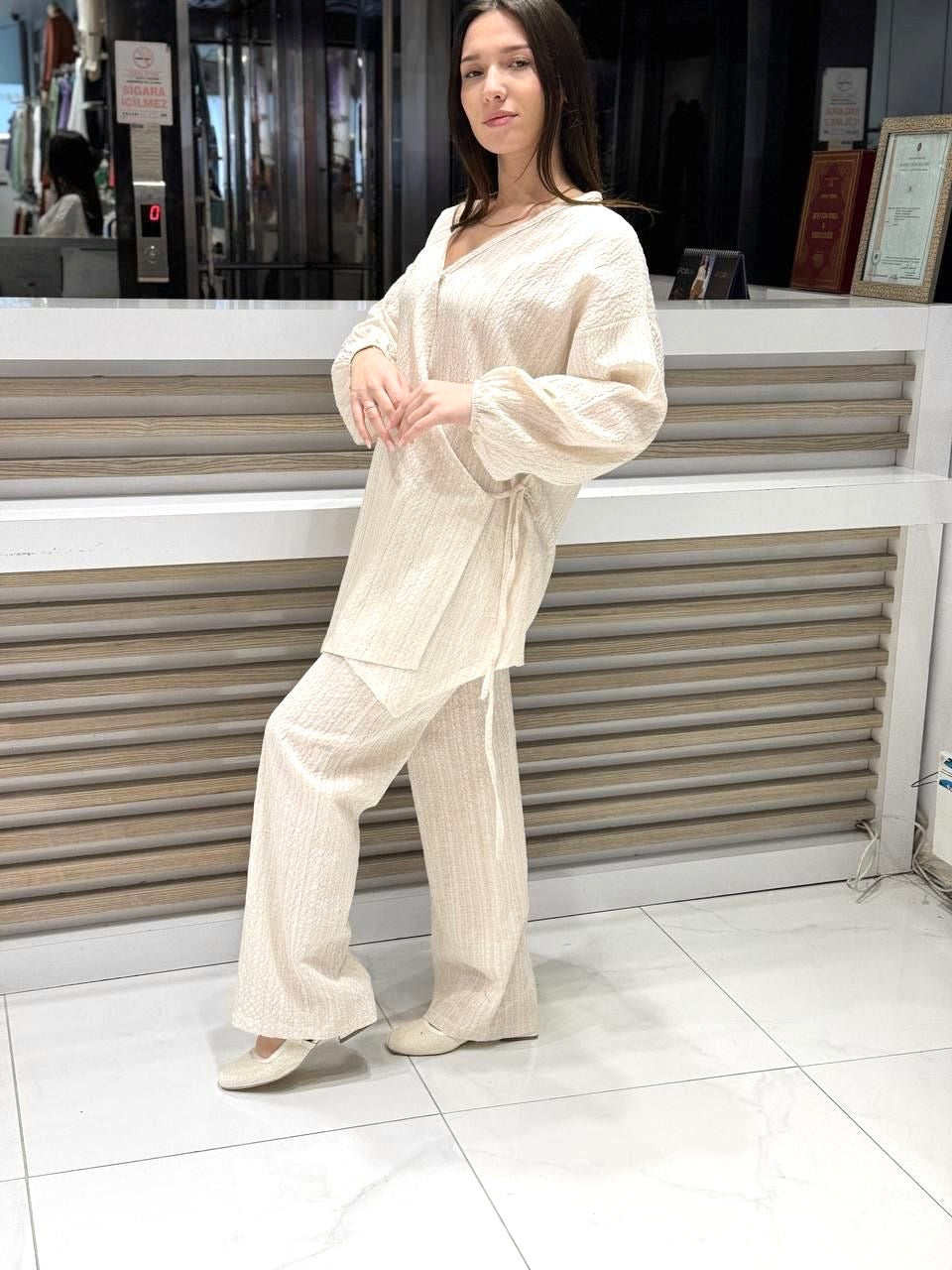 Pleated Two-Pieces Set