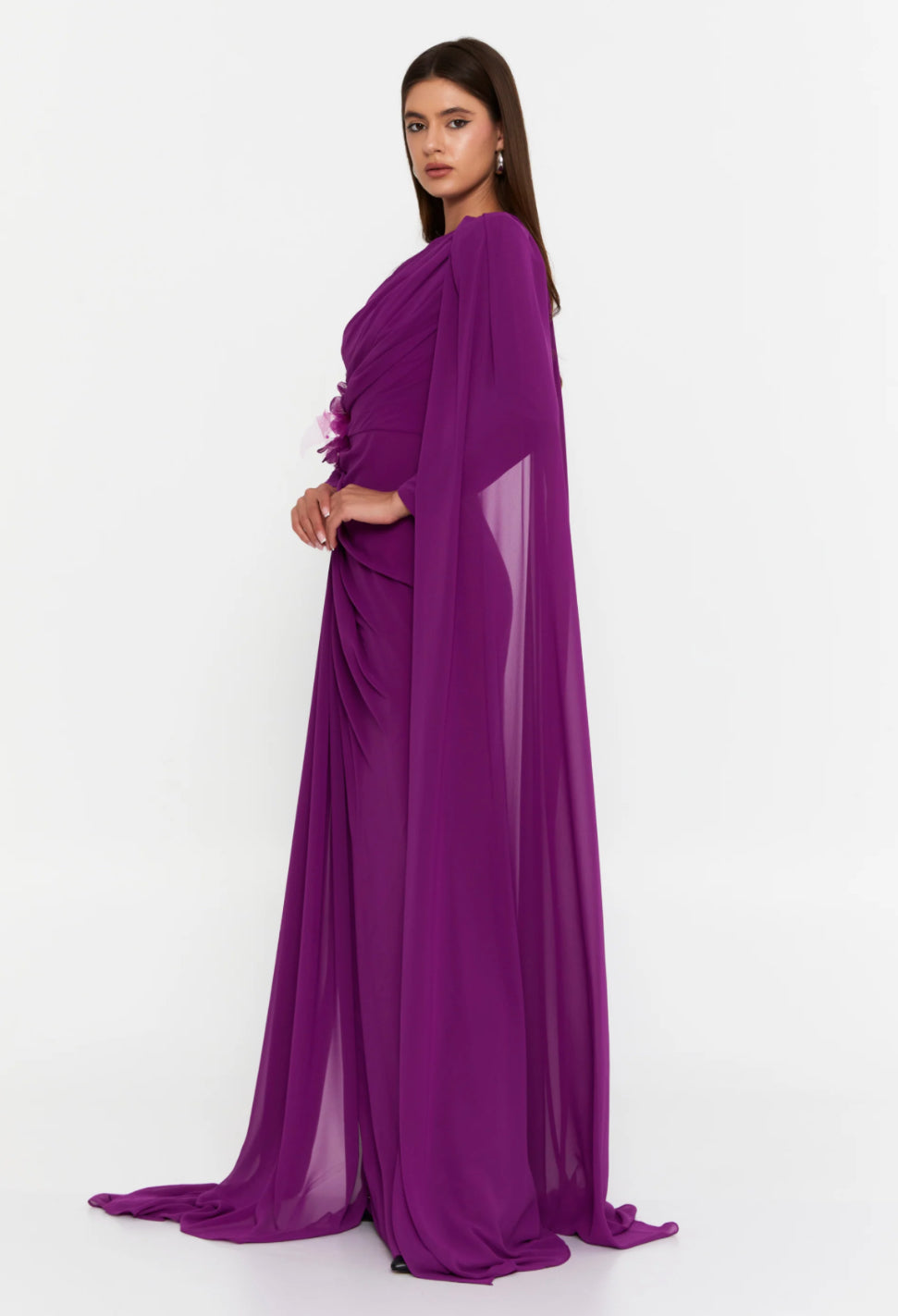 Velvet Cascade Gown