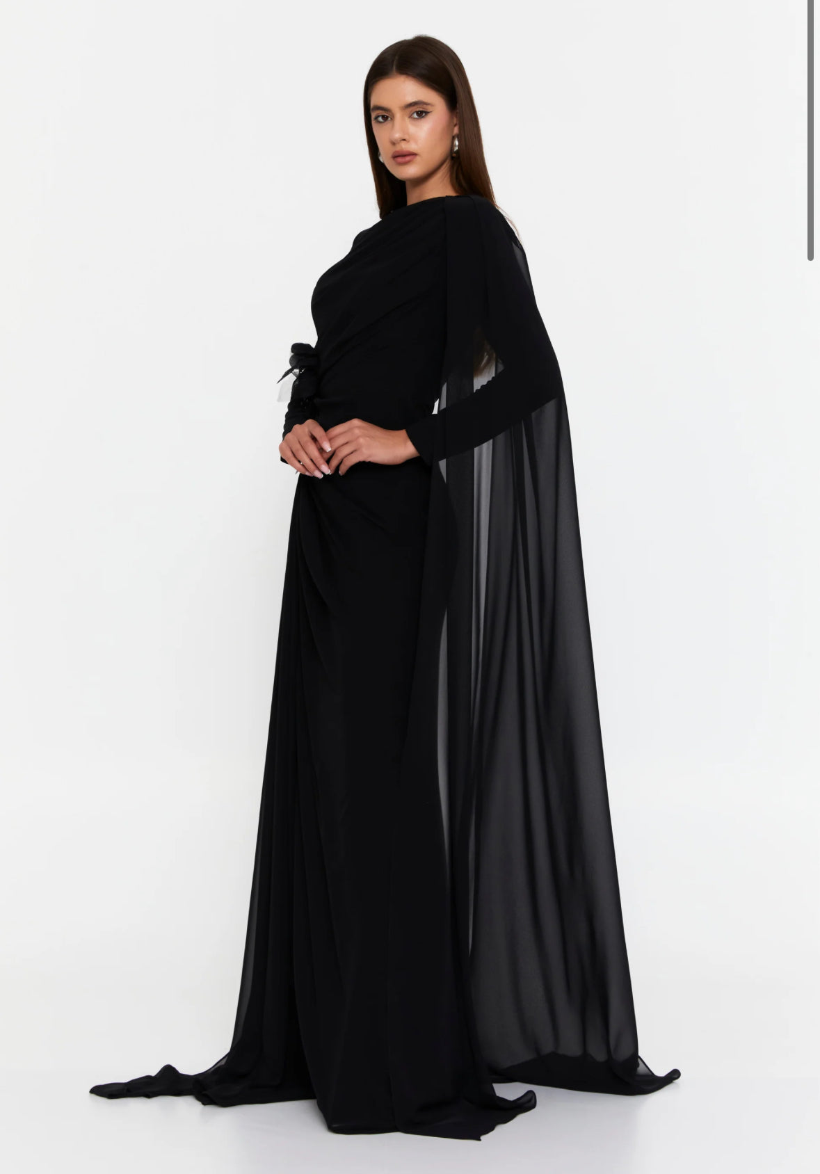 Velvet Cascade Gown