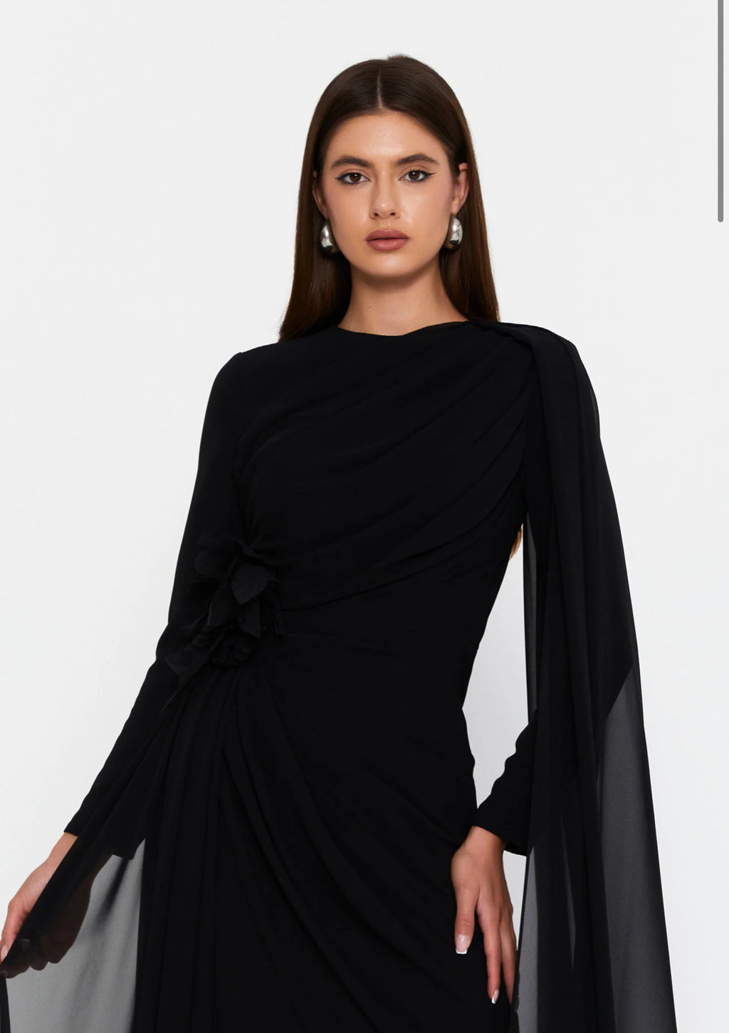Velvet Cascade Gown