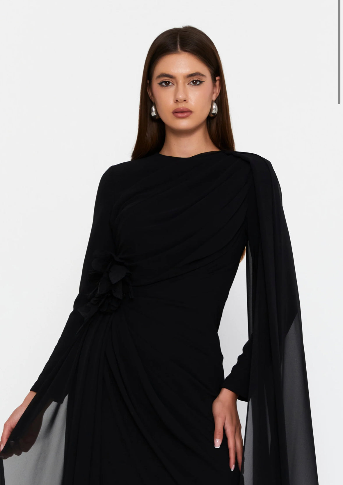 Velvet Cascade Gown