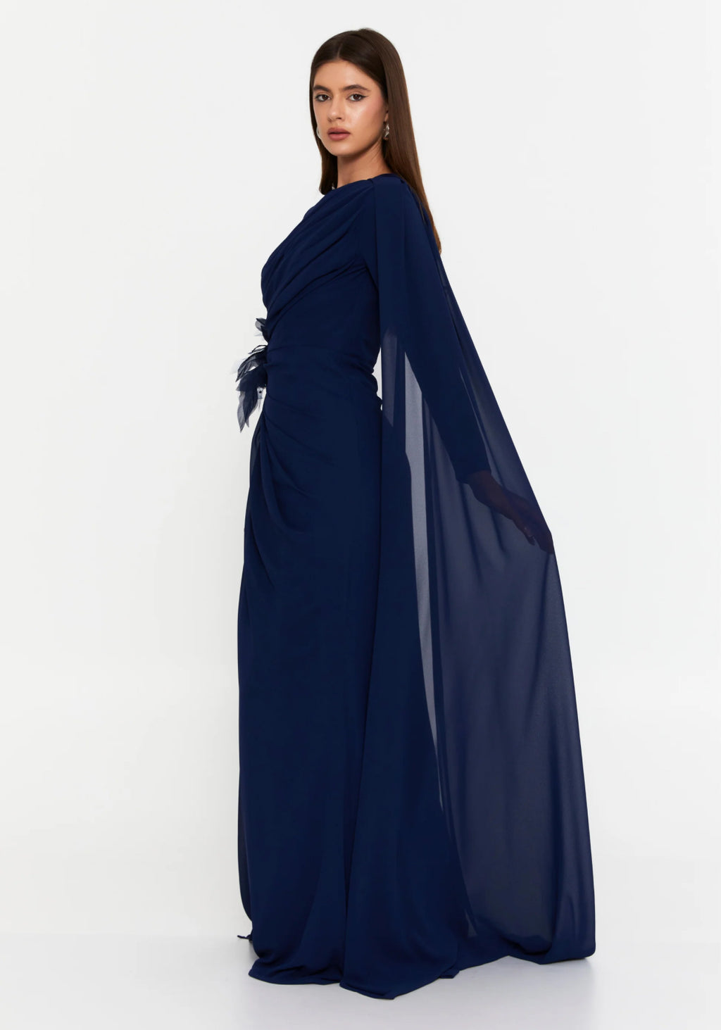 Velvet Cascade Gown