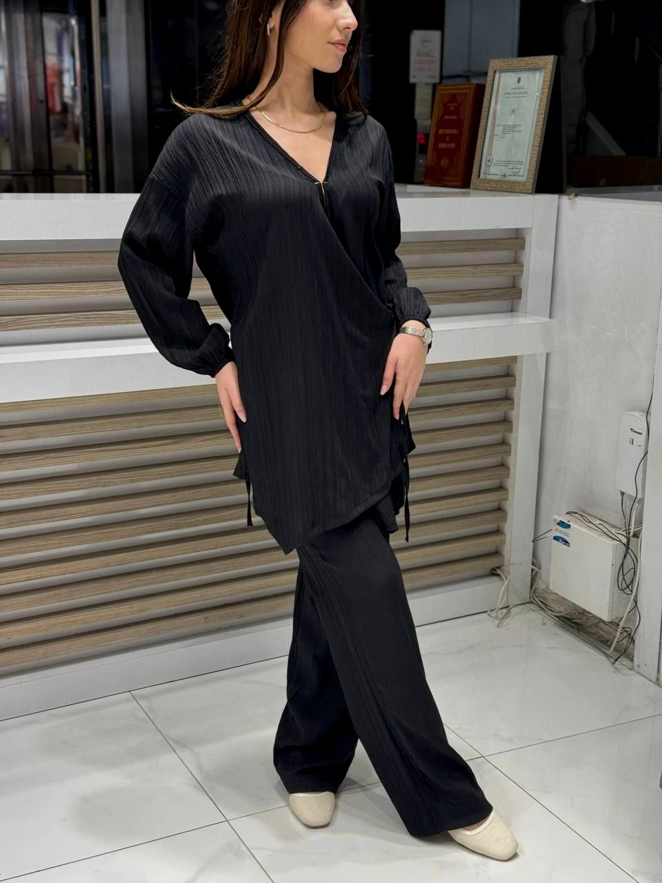 Pleated Two-Pieces Set