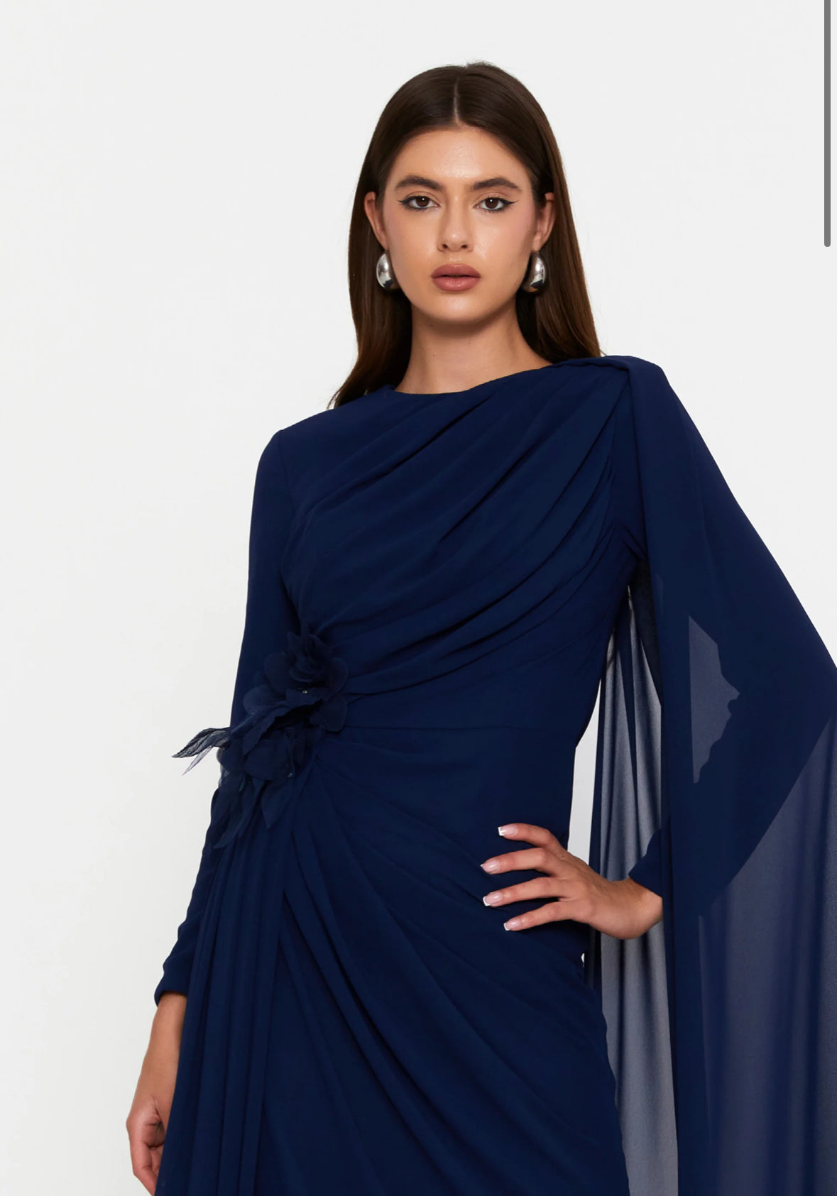 Velvet Cascade Gown