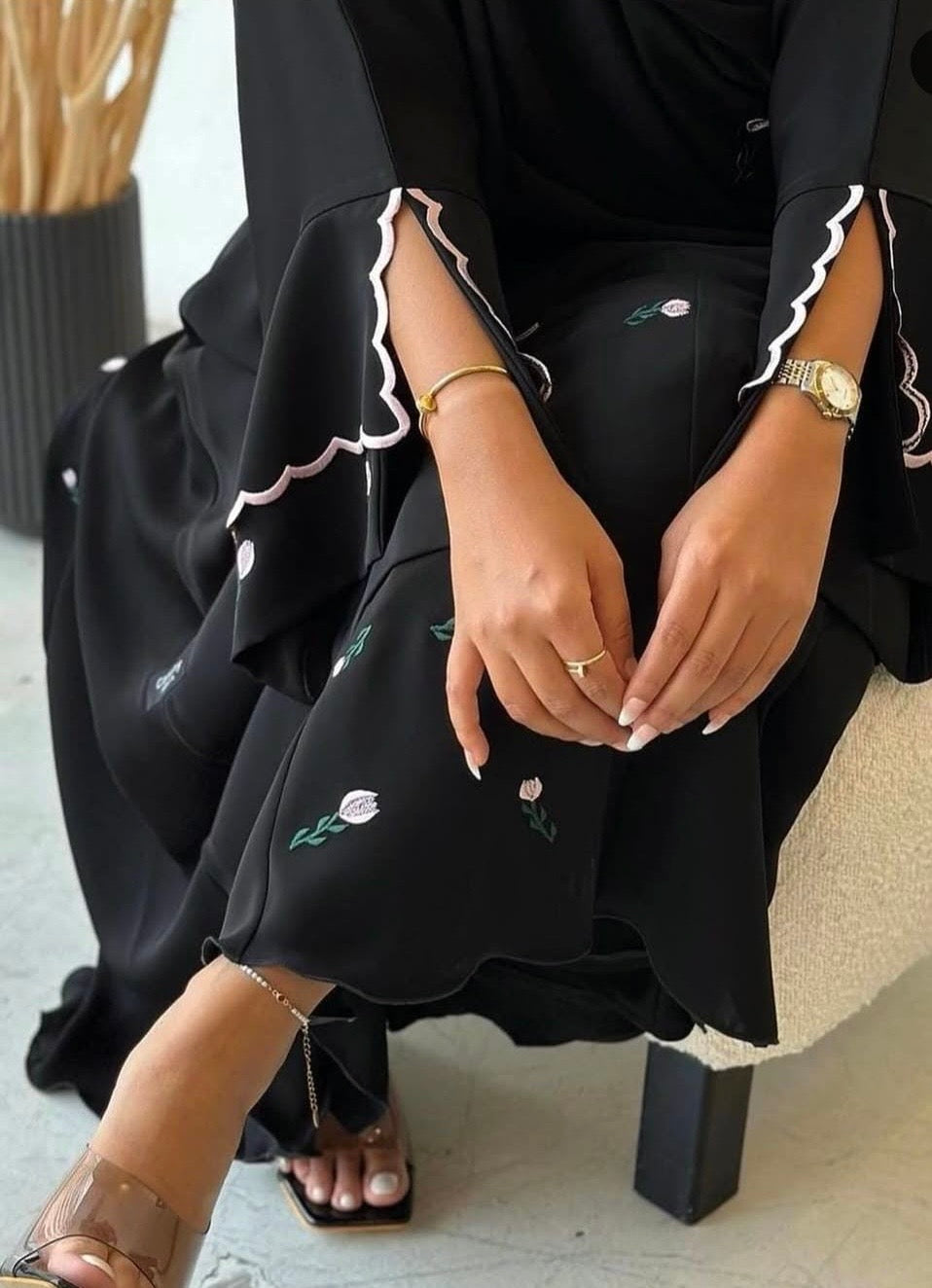 Blush Petal Abaya